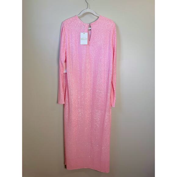 NEW NWT Show Me Your Mumu Maddison Maxi Dress Pink Sequin Size XXL - Picture 6 of 7